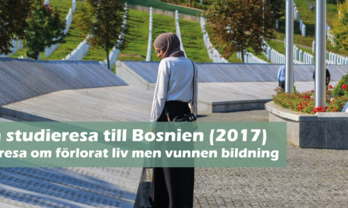 En studieresa till Bosnien (2017) – en resa om förlorat liv men vunnen bildning